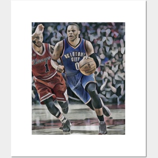 russell westbrook oklahoma Posters and Art